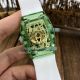 Swiss Quality Replica Richard Mille RM07-02 Green Transparent Diamond Dial Watch White Rubber Band(8)_th.jpg